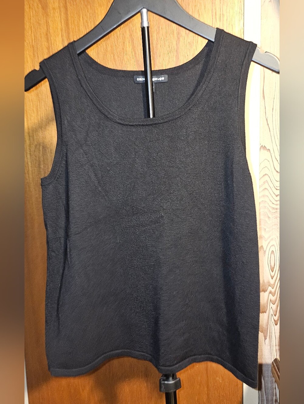 Cable & Gauge Black Sleeveless Tank Top